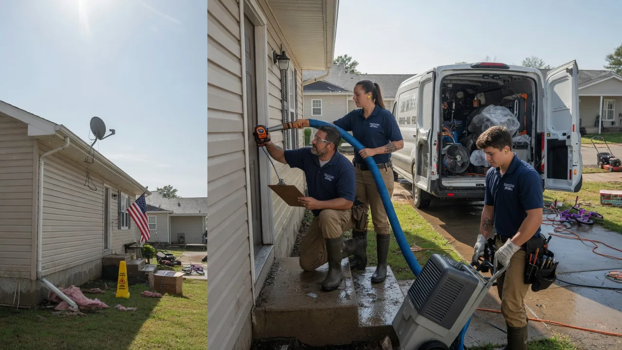 Ceiling Water Damage Restoration in Portage, WI near me